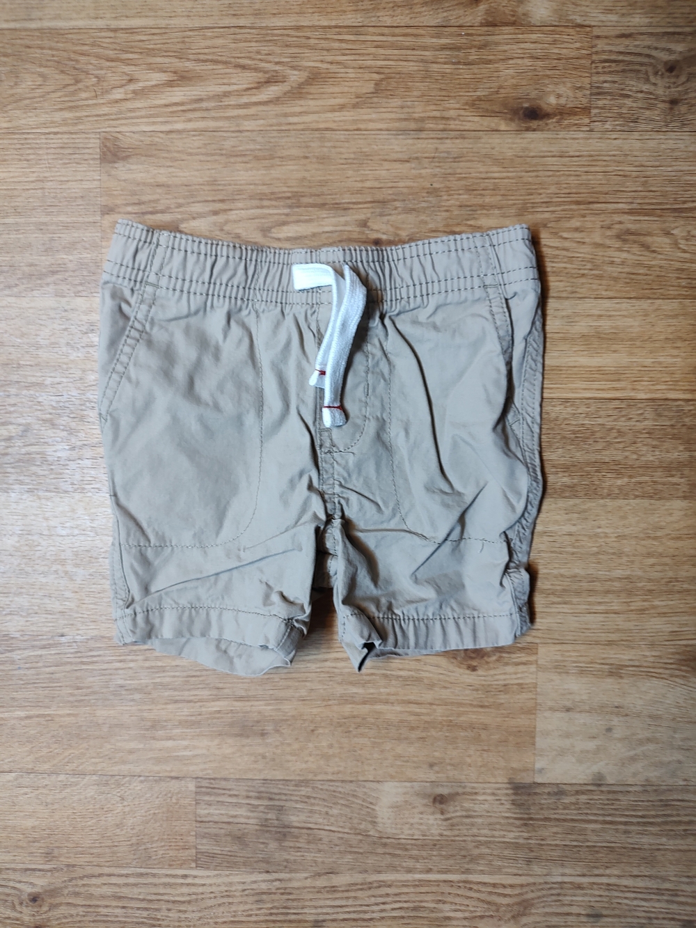 Carter's Tan Elastic Waist Drawstring Shorts